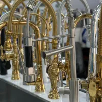 شیر شاوری مخصوص آشپزخانه کروم مات