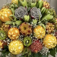 دیزاین و حکاکی سبد میوه|خدمات پذیرایی، مراسم|دورود, |دیوار