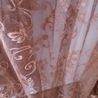 ۳ عددپرده تور وساتن و حریر|پرده، رانر، رومیزی|سنندج, |دیوار