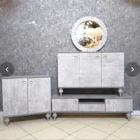 ست آینه کنسول جا کفشی میز تلویزیون|بوفه، ویترین، کنسول|دورود, |دیوار