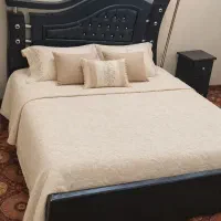تخت خواب بایک پاتختی بهمراه کفی