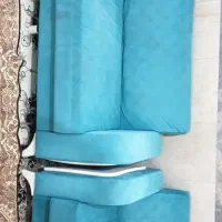 مبلمان راحتی مخمل ترک‌.همراه شال پرده ترک.۴۵۰۰|مبلمان خانگی و میز عسلی|کرمانشاه, |دیوار