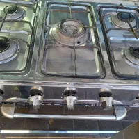 اجاق رو استیل پنج شعله طرح فر|اجاق گاز و لوازم برقی پخت‌وپز|مشهد, طبرسی شمالی|دیوار