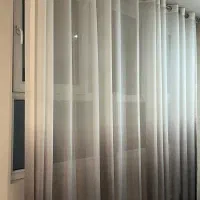 ۴ عدد پرده حریر و۴ عدد میل پرده