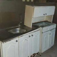 کابینت فلزی با هود وسینگ|آب‌چکان و نظم‌دهنده ظروف|ورامین, ورامین|دیوار