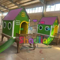 کلبه سرسره دار/خانه بازی چوبی/راه اندازی/شادلین|اسباب‌‌بازی|رامسر, |دیوار