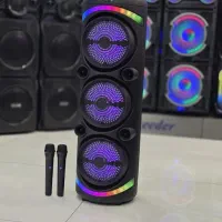 پارتی باکس اسپیکر شارژی برقی1متری (2میکروفن بیسیم)