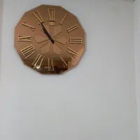 ساعت دیواری  مدل آیینه ای   طلایی