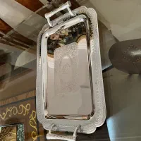 سینی شکلات خوری استیل چراغ نفتی|ظروف سرو و پذیرایی|تهران, صاحبقرانیه|دیوار