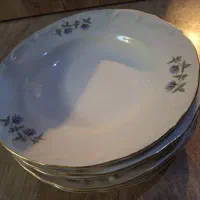 بشقاب غذا خوری چینی قدیمی ۵ عدد|ظروف سرو و پذیرایی|ارومیه, |دیوار