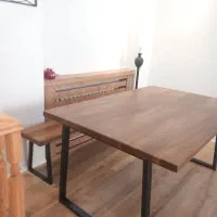 فروش میز نهار خوری.تمام چوب روستیک بلوط ۶نفره نو|میز و صندلی غذاخوری|تهران, سلسبیل جنوبی|دیوار