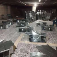 درز انقطاع کانال کولر ابچک فلزی. هود