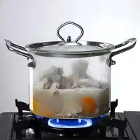 قابلمه 3 عددی پیرکس دسته استیل Nataly|ظروف پخت‌وپز|بندر انزلی, کارآموزی|دیوار