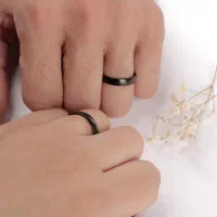 رینگ ساده به رنگ مشکی