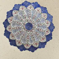 بشقاب دیواری میناکاری