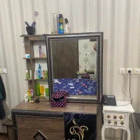 سرویس خواب دونفره بامیزآرایش|تخت و سرویس خواب|بردسیر, |دیوار