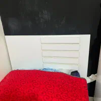 تخت تک نفره در حد نو سفید دوکشو