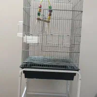 قفس پرنده به همراه پایه