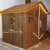 کلبه چوبی کودکانه|اسباب‌بازی بچه|کازرون, |دیوار