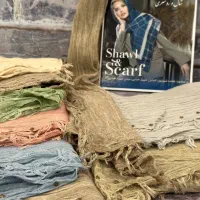 شال وارداتی سنگشور حاشیه پرچی لب‌ریش