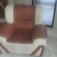 مبل چرمی دسته دوم|مبلمان خانگی و میز عسلی|آق قلا, |دیوار