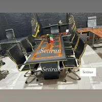 مبلمان اداری دسته طلایی .وکیوم.جلو مبلی|دفتر کار|رشت, بلوار گیلان|دیوار