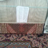 قالی نصف بافته شده چله ابریشم