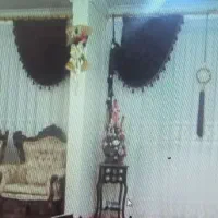 پرده دانتل به همراه والان برای پنجره ۳ متری