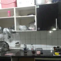 هود دوموتوره وکابینت فلزی سفید