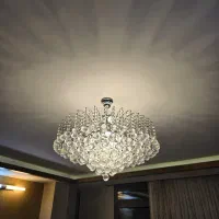 لوستر کریستالی با بهترین متریال وقابلیت تغییر مدل