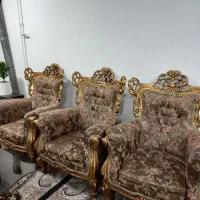 مبل سلطنتی ۷نفره با ۲تا میزبان|مبلمان خانگی و میز عسلی|آستانه اشرفیه, |دیوار