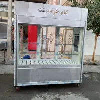 یخچال دو متری تمام استیل عمق 75 .شیش در