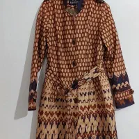 پالتو بارونی و بافت مشکی سایز ۳۶-۴۰