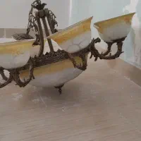لوستر برنجی درحد نو 8شاخه