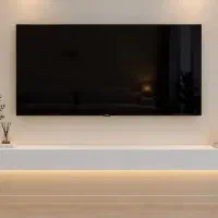 زیر تلوزیون دیواری سفید ای دی اف نو