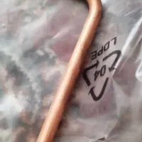 لوله مسی با دوتا مهره