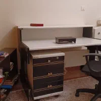 میز ۲طبقه کار و کامپیوتر بازشو و صندلی چرخ و جکدار|میز تحریر و کامپیوتر|تهران, فرمانیه|دیوار