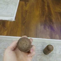 ۶ عدد نمکدان چوبی استوانه ای