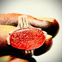 انگشتر عقیق با دعای رزق و روزی