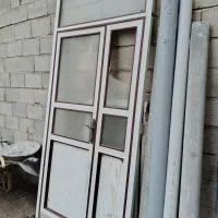 درب آلومینیوم دولنگه|مصالح و تجهیزات ساختمان|ایلخچی, |دیوار