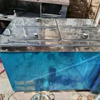 فریزر صندوقی استیل 4در خوابیده|یخچال و فریزر|شیراز, شهرک بزین|دیوار