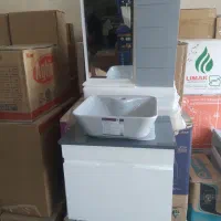 روشویی طوسی سفید