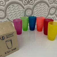 لیوان رنگی ۶ عددی