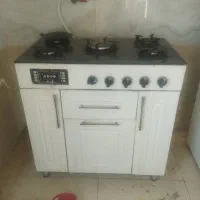 گاز طرح فر با زیر کابینت چوبی