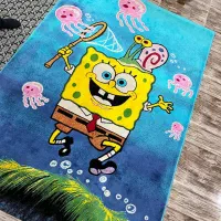 فرش ۴متری کودک طرح باب اسفنجی|فرش|آستانه اشرفیه, |دیوار