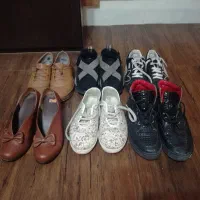 کفش های چرم نو و کتونی همه مدل