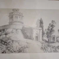 تابلو سیاه قلم/چهره با پاستل/طبیعت بی جان با ذغال|تابلو، نقاشی، عکس|قم, حاج زینل|دیوار