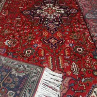جفت شیش متری دستباف طرح قبا بناب برابرنو|فرش|خوی, |دیوار