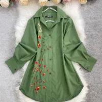 کاپشن پاییزه لگ خارجی مانتو گلدوزی شده حراج|لباس|خمینی‌شهر, |دیوار