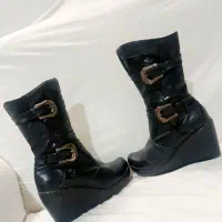 نیم بوت چرم اصل|کیف، کفش، کمربند|نیشابور, خط کاشمر|دیوار